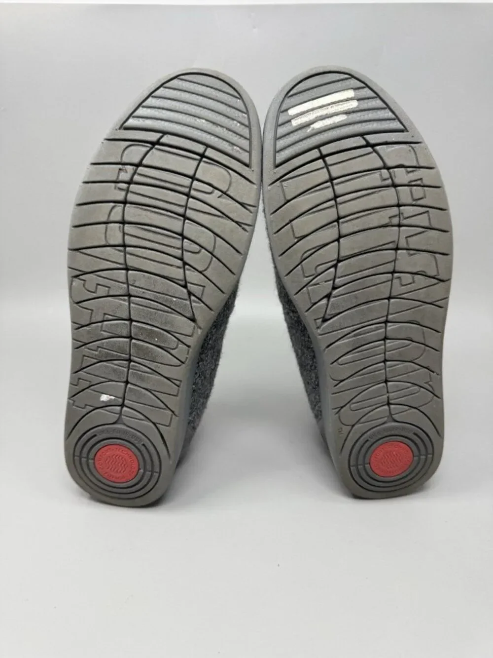 Fitflop Rally Women’s Sz 8 Merino Wool Love Gray Slip On Comfort Sneakers